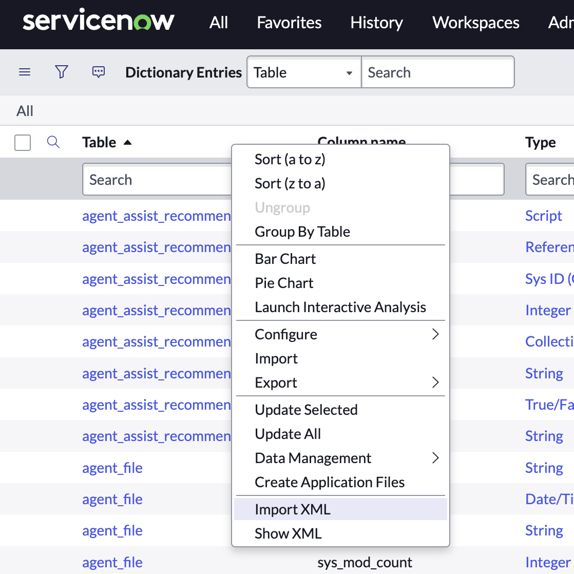 Cloning Table Columns from Vendor to a Personal Developer Instance (PDI)
