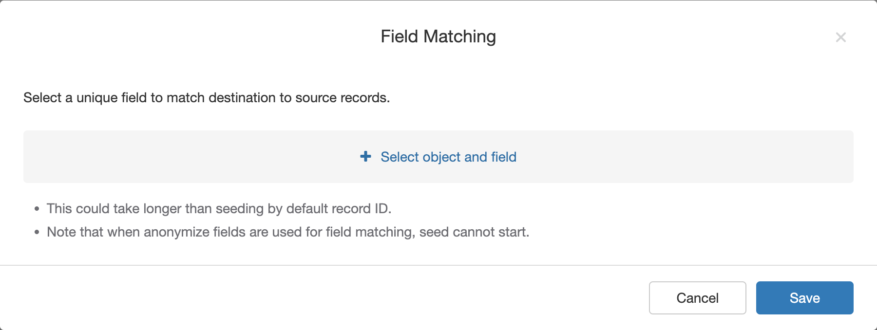 Field Matching: Manually Pairing Objects by Field Value, Not ID