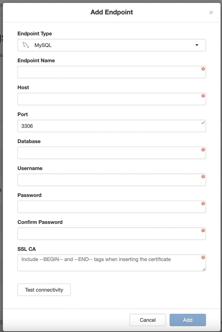 Creating and Managing Endpoints for Backup Exportation