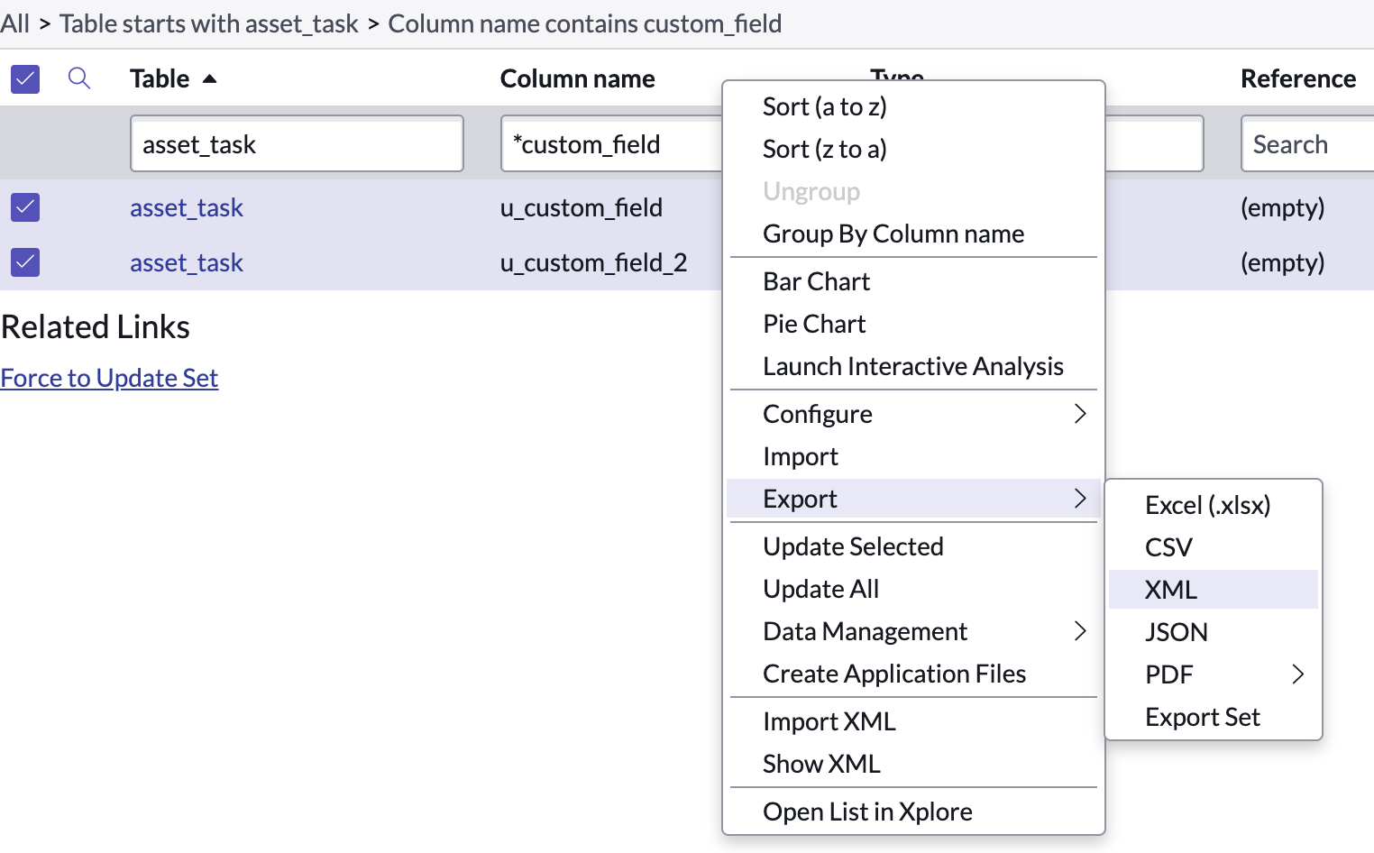 Cloning Table Columns from Vendor to a Personal Developer Instance (PDI)