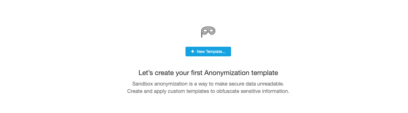 Working with Anonymization Templates for Salesforce